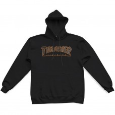 Hood Thrasher Outlined Black/Orange