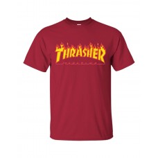 Triko Thrasher T-S Flame Logo Cardinal