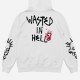 Wasted Paris Rest In Hell Hoodie white