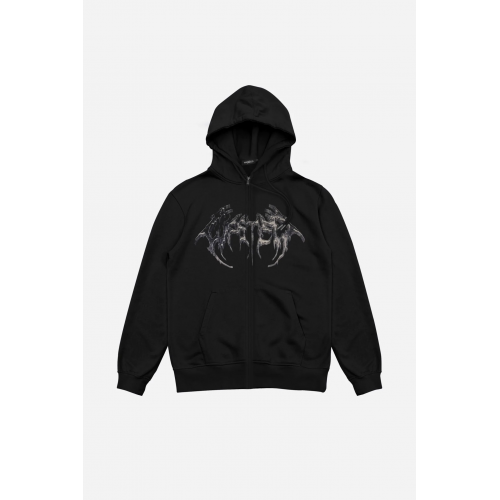 Zip Hoodie Wasted paris Ashes Black 