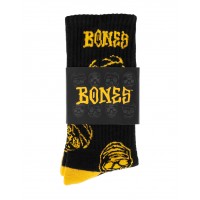 Ponožky Bones Wheels Black & Gold