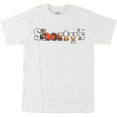 T-Shirt Shorty's Rosa Long White