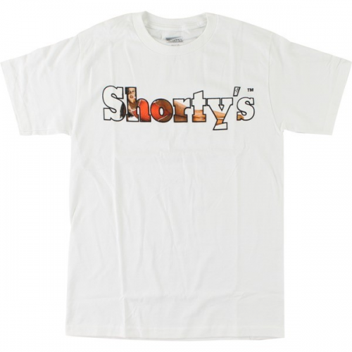 T-Shirt Shorty's Rosa Long White